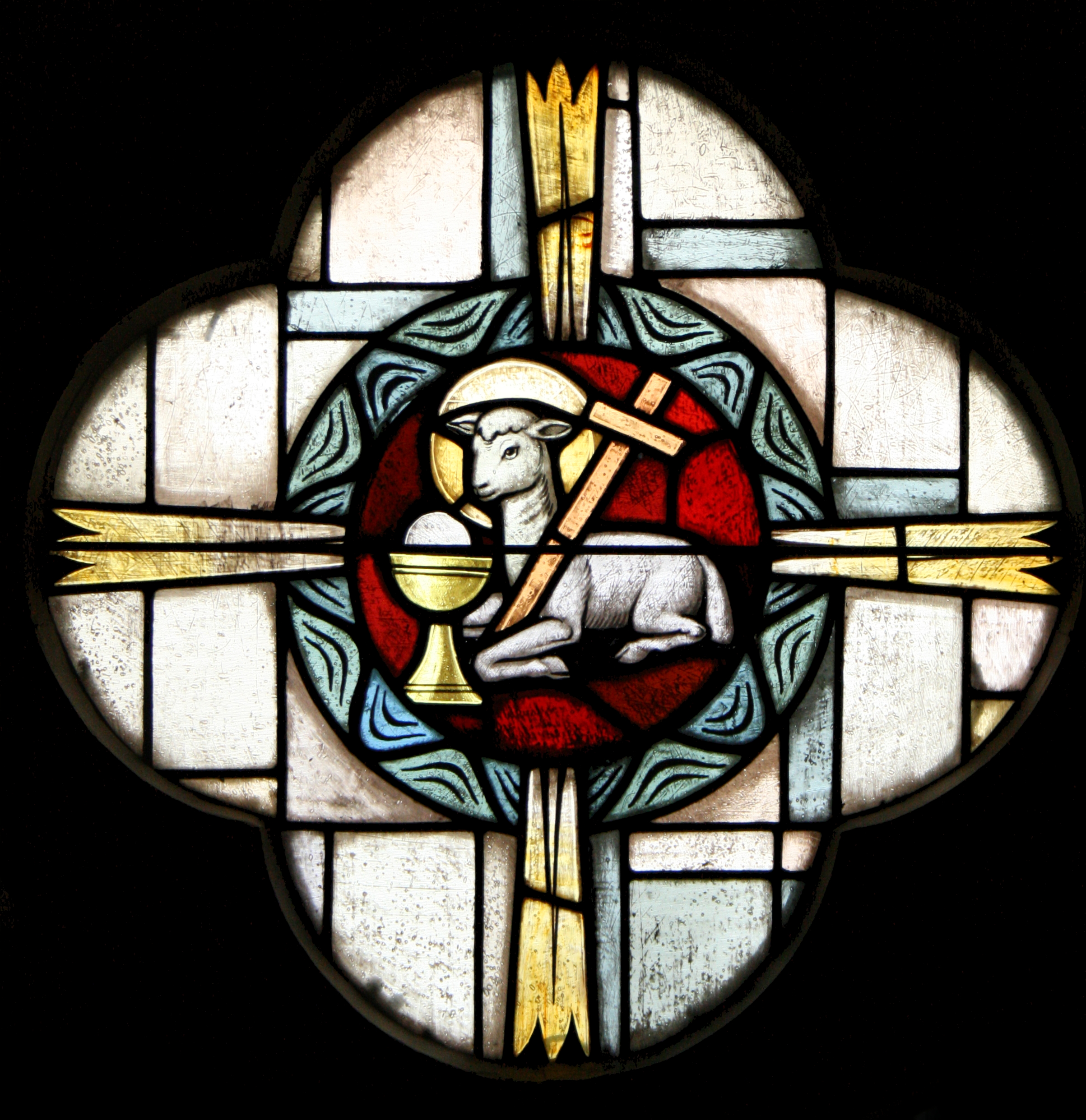 lamb of God stained glass